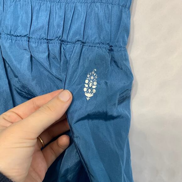 Free People FP Movement The Way Home Shorts Women's Sz M Blue Workouts High Rise - Picture 4 of 8